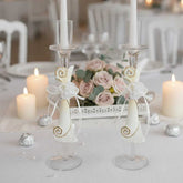 Wedding candle holder set, 4 pieces